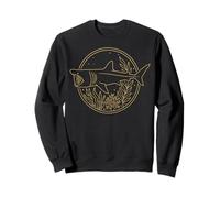 Requin Pèlerin Illustration Passionné De Requins Sweatshirt