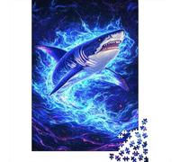 Requin Puzzle 1000 Pièces Adultes Animaux Puzzles 1000 Pièces Jeu De Team Building Décor À La Maison 1000pcs (75x50cm)