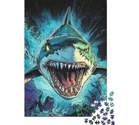 Requin Puzzle 1000 Pièces Adultes Animaux Puzzles 1000 Pièces Jeu Éduchatif Décor À La Maison 1000pcs (75x50cm)