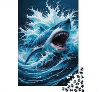 Requin Puzzle 1000 Pièces Adultes Enfants Animaux Puzzles 1000 Pièces Jeu Éduchatif Cadeau 1000pcs (75x50cm)