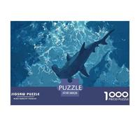 Requin Puzzle 1000 Pièces Jouet De Défi pour Adultes Océan Puzzle Impossible Jeu Éducatif Familial Cadeau De Décoration Intérieure 38x26cm 1000pcs