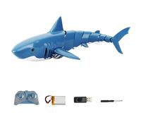 Requin Radiocommandé Résistant À L'Eau, Jouet Avec Télécommande, Modèle De Simulation Des Mouvements Des Requins, Objet Articulé, Simule L'Attaque De L'Animal, Poids 2.4 G,