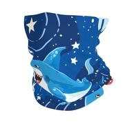 Requin Rigolo De L'Océan Unisexe Écharpe Tube Coupe-Vent Bandeau Séchage Rapide Snood pour Vélo Marche Course À Pied Randonnée