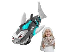 Requin Télécommandé - Jouet Robotisé Amusant à Piles - Jouets Animaux Marins pour Requin Télécommandé avec Lumière - pour Maison Jeu Eau Plage Anniversaire