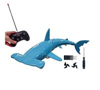 Requin Télécommandé pour Piscine - Bateau RC 2,4 GHz Rechargeable à Simulation de Plongée,Requin sous-Radiocommandé Qui Plonge,pour dès 6 Ans, garçons et Filles, Anniversaire, Noël, Salle de Bain,