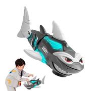 Requin Télécommandé Pour Piscine Robot Jouet Avec Lumière Et Musique | De Piscine Requin Électrique Avec Queue Oscillante Pour Garçons Baignade Eau Plage Jeu