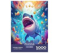 requin1000 Piece Jigsaw Puzzle for Adults Educhational Games Monde sous-marinFun and Challenging for Home Decoration Great Gift Idea38x26cm/1000pcs