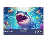 requin1000 Piece Jigsaw Puzzle for Adults Family Game Monde sous-marinChallenging Home Decors Great Gift Idea38x26cm/1000pcs