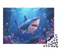 requin1000 Piece Jigsaw Puzzles for Adults and Kids Family Game Dessin animé StyleFun and Challenging Home Decors Great Cadeau Idea70x50cm/1000pcs