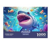 requin1000 Piece Jigsaw Puzzles for Adults and Kids Family Game Monde sous-marinFun and Challenging for Home Decoration Great Gift Idea70x50cm/1000pcs