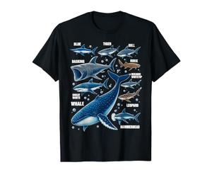 Requins du Monde Espèces de Requins océaniques Types de biologie Requin T-Shirt