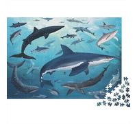 Requins et Baleines | pour Adultes |Underwater Animaux| 1000pcs (75x50cm) Puzzles Jeux ÉduChatifs Puzzles De Décoration Intérieure