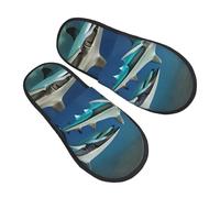 Requins-Marteaux Homme Femme Slippers Chaud Chaussons Antidérapantes Pantoufles Pour Automne Intérieur Hiver M