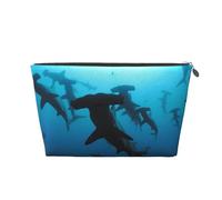Requins marteaux imprimés, Trousse de Toilette Trousse de Maquillage Sac à cosmétiques Trousse de Toilette de Voyage Portable