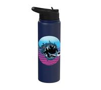 Requins monstres Mer Prédateurs marins Océans Bêtes Stainless Steel Insulated Water Bottle