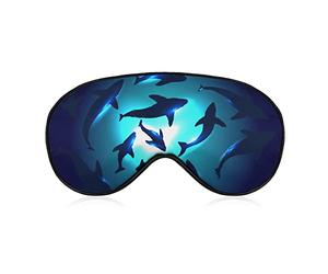 Requins sous-marins masque pour les yeux endormis avec sangle réglable pour les yeux bandés pour les voyages en avion