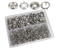 RERI Boutons-Pression en Metal 200 pcs 10MM Boutons-Pression en Métal pour d'autres projets de couture, le bricolage, les sacs, les vêtements etc