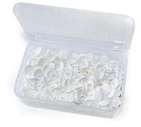RERI KAM Lot de 60 boutons pression blancs en plastique T5 pour bricolage