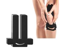 REROON 12 Pcs Kinesiology Tape for Knees/Ankle/Wrist/Shoulder Training Protection, Waterproof Breathable Athletic Bandage for Wrap Muscle Pain Relief, Self Adhesive Foot Patch With Any Sport, Black