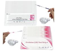 REROON 40 Counts LH Ovulation & Pregnancy Test Strips & 40 Cups for Fertility Women | Strips Fertility Test Kits for Accurately Track | Bulk High Sensitivity for Home Use | Individually Wrapped