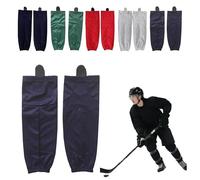 Reroon Chaussettes de Hockey Multicolores pour la Pratique, Cadeau Idéal pour les Fans de Sports, Joueurs et Entraîneurs pour l’Entraînement d’Équipe, Junior, bleu, XS