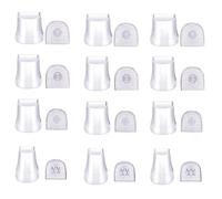 REROON Lot de 12 paires de protections de talon transparentes pour chaussures hautes | Protections de talon antidérapantes avec stiletto et tacones | Protections de rechange pour mariage, herbe