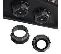 RERPRO Lot de 2 boîtiers d'enceintes de 16,5 cm, boîtiers de haut-parleurs coudés pour bateaux, VUTT, camping-cars, camions, voiturettes de golf, VTT, portes, montage en surface de 24,5 cm, avec