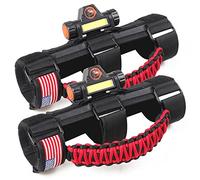 RERPRO Lot de 2 poignées de barre anti-retournement pour Jeep Wrangler CJ YJ TJ JK JL Gladiator JT UTV Polaris RZR 1945-2024 avec barre lumineuse (rouge)