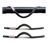 RERPRO Lot de 2 poignées de porte avant compatibles avec Jeep Wrangler JL 2/4 portes 4XE Gladiator JT 2018-2024 - Accessoires d'intérieur - Noir avec drapeau américain