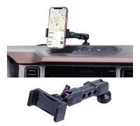 RERPRO Support de téléphone pour Tableau de Bord pour Ford Bronco 2/4 Portes 2021, 2022, 2023, 2024, Accessoires d'intérieur pour Tableau de Bord, Support de téléphone Portable réglable à 360°, Noir