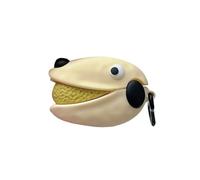 Rertnocnf Coque compatible avec Airpods Pro, motif chien mignon kawaii heureux enfants filles femmes résistant aux chocs en silicone souple sans fil Bluetooth protection antichoc avec crochet