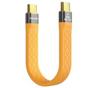Rerwelin Câble USB 4 2.0/USB C court pour Thunderbolt 5 5,2", 80 Gbit/s, 120 Gbps BW, 240 W, 8K @ 165 Hz, 4K @ 540 Hz pour Thunderbolt 4/5, iPhone 17/16, SSD, Mac mini, eGPU, MacBook Pro M4 M5
