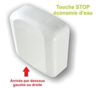 Regiplast Réservoir attenant Regi-Lux 105U interrompable arrivée par dessous gauche/droite Registop