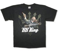Res B.B. King Live 2008-2009 Tour Mens Black T Shirt New Adult BB King Manches Courtes(XX-Large)