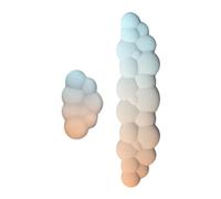 Res de avec souris cloud, clavier avec repose-poignet en nuage | 2 repose-poignets en forme de nuage - Repose-poignet confortable en mousse à mémoire de forme, joli repose-poignet antidérapant