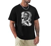Res Georges Brassens T-Shirt French Singer Cotton Black L
