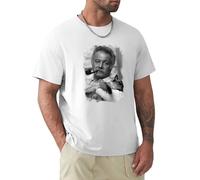 Res Georges Brassens T-Shirt French Singer Cotton White M