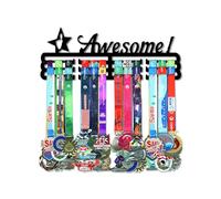 Resama Superbe support de médailles pour rubans de récompenses, médailles, sports, course, support mural en métal pour hommes, garçons, filles, enfants