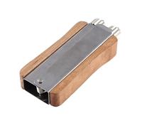 Rescarcisseur de câble apiculture en acier inoxydable - Tendeur de fil avec roues métalliques, poignée en bois, forte construction durable | Outil d'empilement de cadre pour l'entretien de la ruche, l