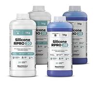 Reschimica Caoutchouc de Silicone Liquide pour Moulage 1:1 R Pro 20, 100% sûr, Non Toxique, Facile à Utiliser, Silicone de Moulage avec catalyseur au Platine (4 kg)