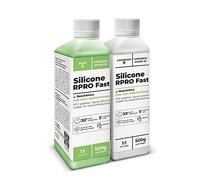 Caoutchouc de Silicone Rapide 1:1 R Pro Fast, idéal pour des moules Rapides et de qualité, Compatible avec Les résines, la Cire, Le plâtre et d'autres matériaux (1 kg)