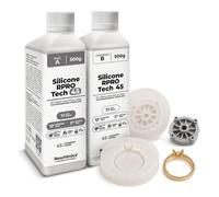 Reschimica Silicone pour Moulage Traslucide 1:1 R Pro Tech 45, Facile à Utiliser, très résistant et Non Toxique, idéal pour résines, Cire, plâtre et Autres matériaux (1 kg)