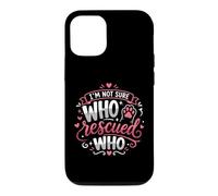 Rescue Cat Owner I'm Not Sure Who Rescued Who Abri pour Chat Coque pour iPhone 12/12 Pro