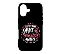 Rescue Cat Owner I'm Not Sure Who Rescued Who Abri pour Chat Coque pour iPhone 17