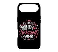Rescue Cat Owner I'm Not Sure Who Rescued Who Abri pour Chat Coque pour iPhone Air