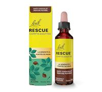 RESCUE - Compte-Gouttes Chocolat Menthe - Sans Alcool - Mélange de 5 Fleurs de Bach Original - Idéal pour les stress du quotidien : voyages, examens, réunions, journées chargées