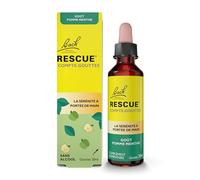 RESCUE - Compte-Gouttes - Pomme Menthe - Sans alcool - Mélange de 5 Fleurs de Bach Original - Idéal pour les stress du quotidien : voyages, examens, réunions, journées chargées - Flacon 20ml