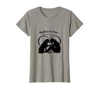 Rescue Dog Mom Ils m'ont sauvé Les Premiers Amants drôles T-Shirt