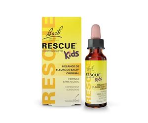 Rescue Kids Compte-gouttes, La sérénité pour toute la famille, sans alcool, Vegan, Complément alimentaire, 1 Flacon Compte Gouttes x 10 ml