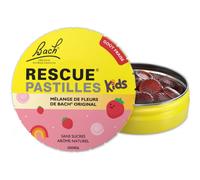 Bach Pastilles Rescue Kids – Mélange de 5 Fleurs de Bach – Fraise 50 g